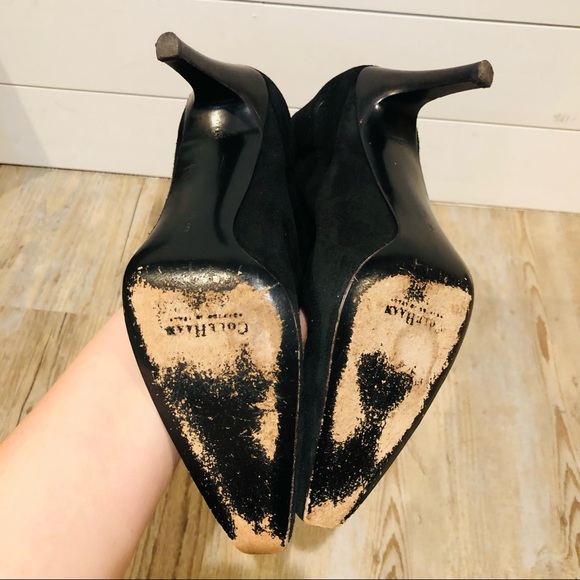 Cole Haan Knee high squared toe heeled boots size 8 - Picture 5 of 6